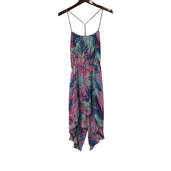 BCBGMaxazria Tropical Print Pink and Blue Dress, Size XS, KB406 - Picture 1 of 6